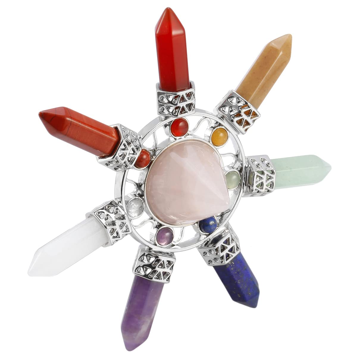 Amazon.co.jp: mookaitedecor 7チャクラクォーツエネルギー発電機